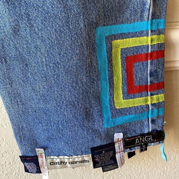 Vintage Levi’s 550 Relaxed Fit Up-Cycled High Rise Mom Jeans Size Men’s 33/30 - Picture 9 of 16